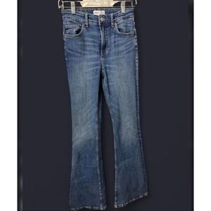 Zara High Waist Bootcut Slim Flare Medium Wash Jeans Women’s Size 4 Tall